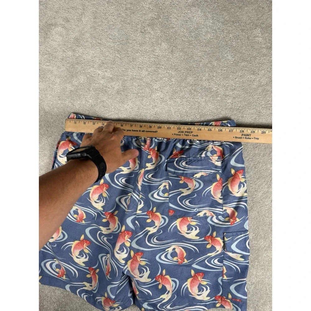Tommy Bahama Men's Large Koi Fish‎ All Over Print Swim Trunks Shorts Mesh Lined